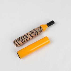 Three Fold Mini Travel Umbrella , Custom Logo Small Telescopic Umbrella