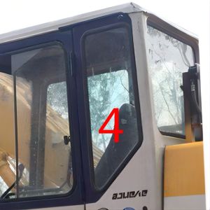 KOMATSU Excavator Cab Glass For Diggers Left Door Back Side Position No.4
