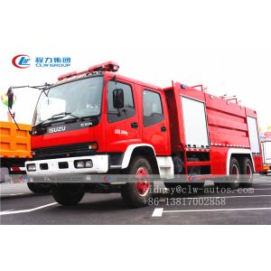 China Isuzu Cxa 6X4 Left Hand Drive 10000L Fire Fighting Truck on sale