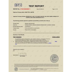 Shenzhen Wins Tech Limited Certifications