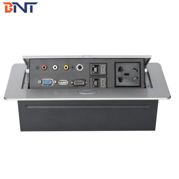 Buy 3-7 Days Delivery Time Zinc Alloy Material Tabletop Hidden Connector Oval Corner With VGA Interface at wholesale prices