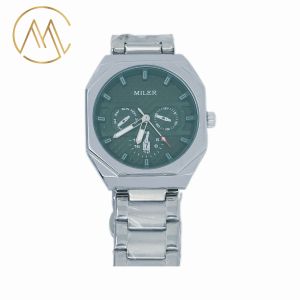 Customized Logo Watch Stainless Steel Band Quartz Watch with 7 Colors