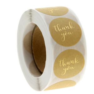 Quality Adhesive Gold Foil Round Stickers Waterproof Kiss Cut Stickers Custom for sale