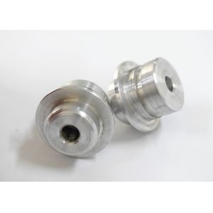 CNC Small Metal Machined Parts Aluminum Turning Components Silver Customized