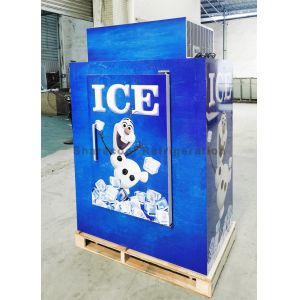 Waterproof Bagged Ice Merchandiser Stand Up Secop Compressor