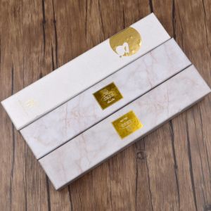 Rectangle Candy Bar Sweets Chocolate Bonbon Packaging Boxes With Clear Lid