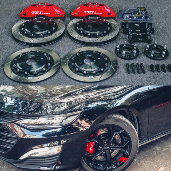 Buy 6 Piston Racing Caliper Brake Kit With 355*32 MM High Carbon Disc Racing For Chevrolet Malibu XL 18 Inch Rim at wholesale prices