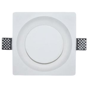 200x200mm Trimless Gu10 Downlight Anti Glare Recessed Plaster Lights