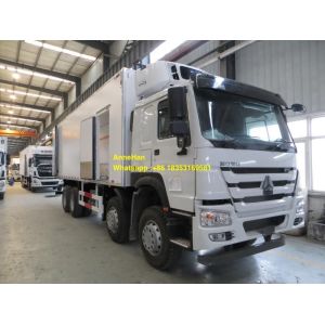 Single Cab 12 Wheels 8x4 Refrigerator Van Cargo Truck