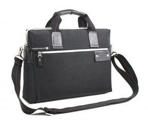 Black Cool Men Business Laptop Bags with One Shoulder Strap and Top Grab Handle