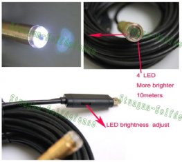 Waterproof USB Cable Wire Endoscope Snake Inspection Camera E-04
