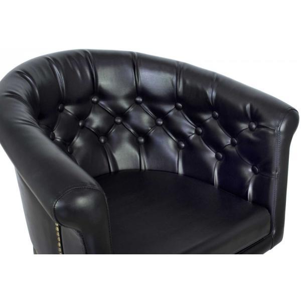 Custom Black Royal Salon Hair Styling Chairs U - Bar Footrest , Classic Design