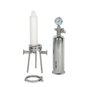 Industrial Stainless Steel Cartridge Filter Housing For Food Beverage Filtration