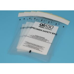 China Transparent 95kPa Biohazard Bag , 95kPa Compliant Transport Bags With Custom Printed on sale