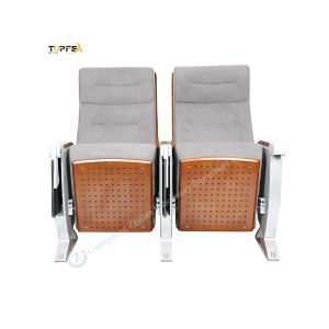Padded Foldable Auditorium Chair With Armrests