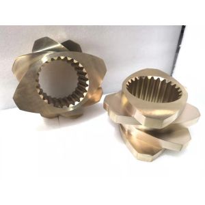 Double Screw Bimetallic Alloy Coating Extruder Machine Parts Segment