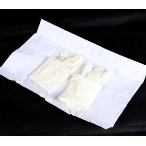 China Protective Medical Sterile Examination Gloves Latex Material Micro Textured Surface on sale
