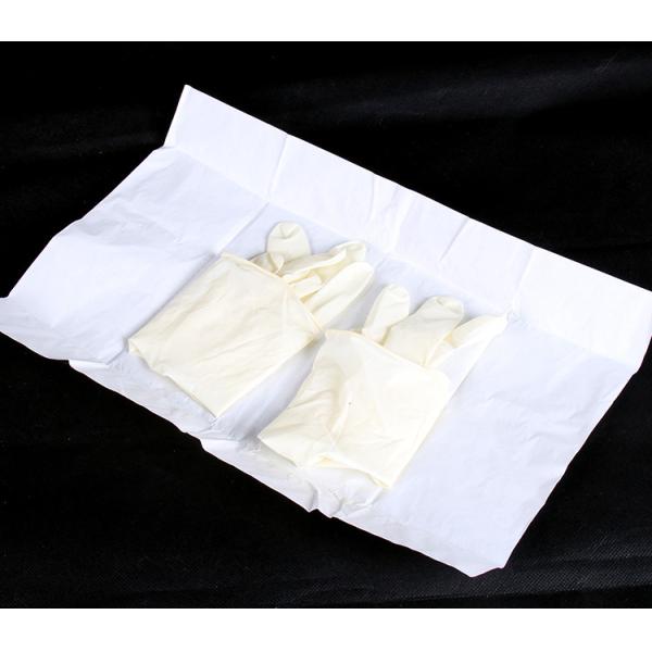 Protective Medical Sterile Examination Gloves Latex Material Micro Textured
