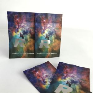 Customized Flat Pouches Aluminum Foil Showing Packaging Bags