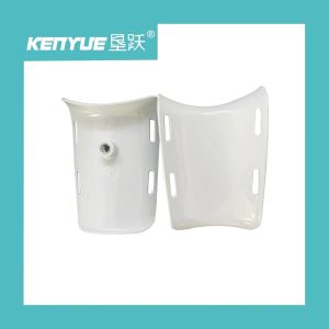 White Plastic Leg Rests For Hospital Gynecological Beds
