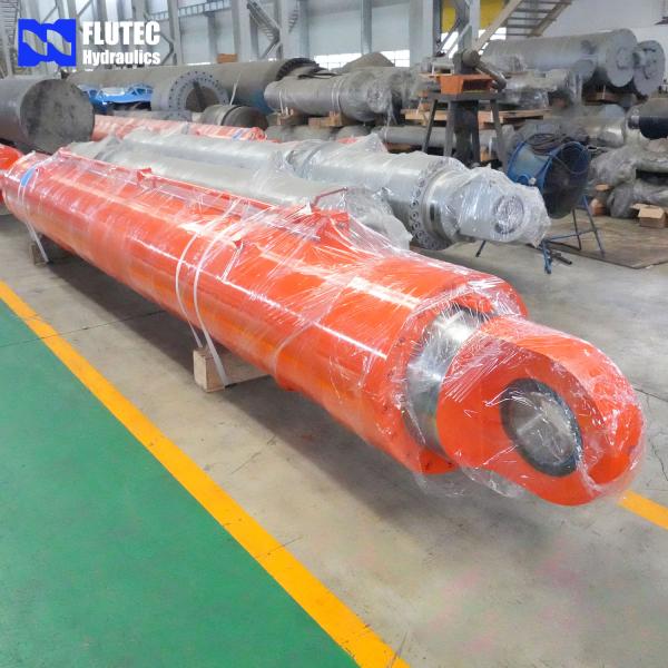 Customized Hydraulic Cylinders To Control Dam Valve Switches China Manufacture With Oil Line