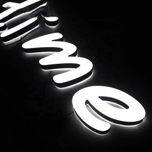 Shopping Mall Signage Custom LED Backlit Letters with Neon Light and Aluminum