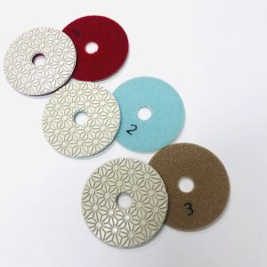 100mm 3 Step Diamond Polishing Pads For Granite