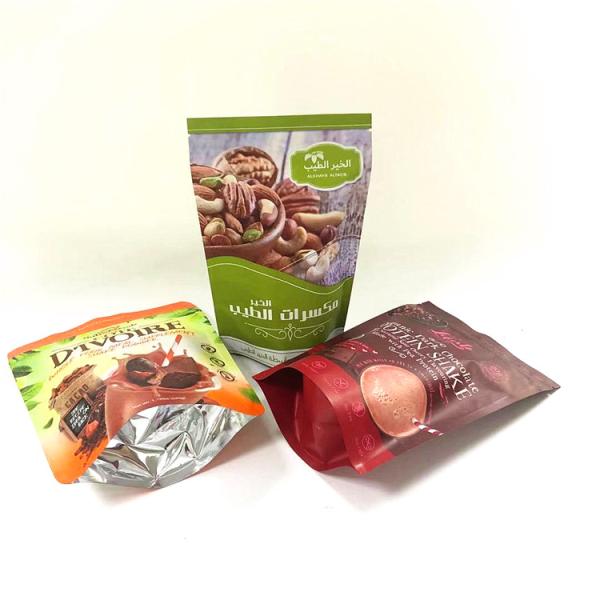 Stand Up Zipper Top Aluminum Foil Mylar Bags Smell Proof Custom Printed