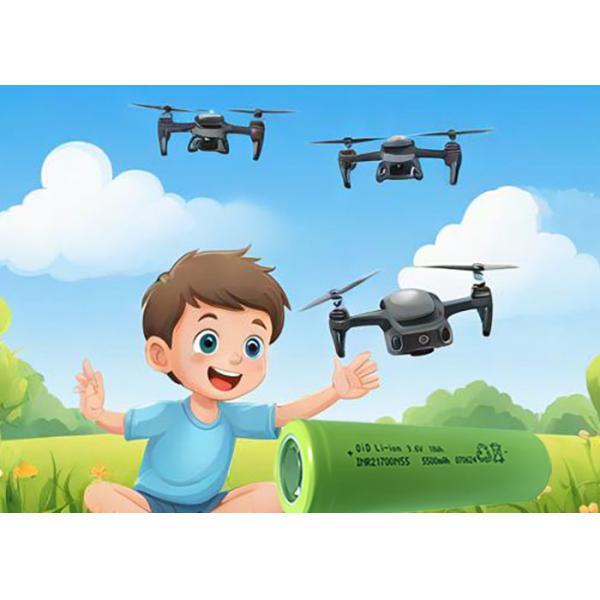 3.6V 21700 Battery 5500mAh 30A High Capacity 500 Cycles