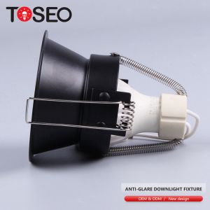 6w Deep Cup Anti Glare Downlights For Corridor Front Replace Bulb Spotlight