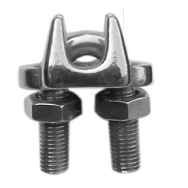 Polished Wire Rope Clip US Type Stainless Steel Cable Clamps 3mm To 76mm