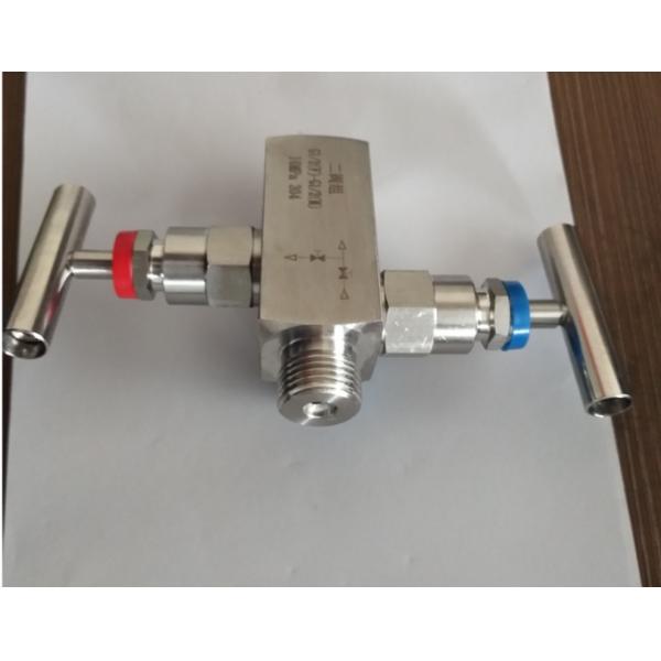 316SS Flow Transmitter Manifold 6000 PSIG 2 Way Manifold For Pressure Transmitter