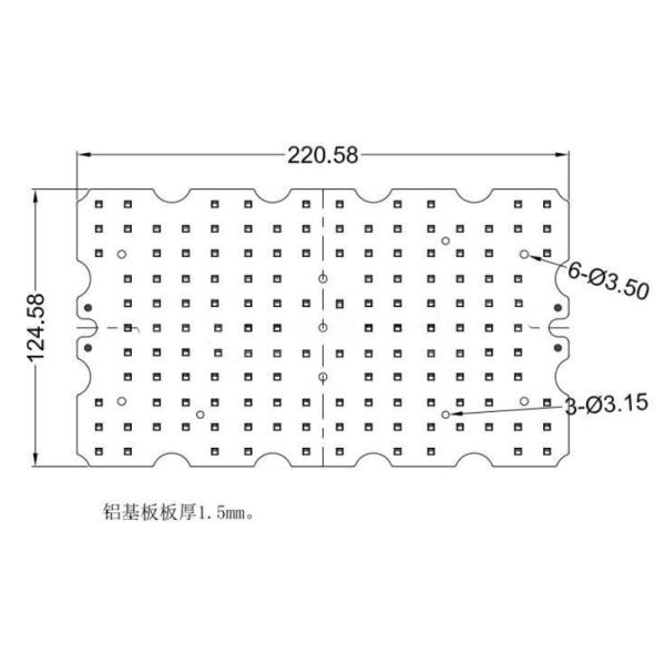 100Watt 144 Points SMD 3030 Led Street Light Module With Heat Sink