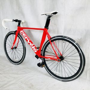 12KG 700C Single Speed Track Aluminum Frame Fixed Gear Bike with Carbon Fiber