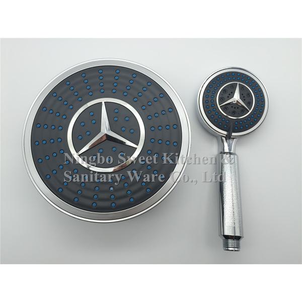 chrome plating shower head five flows hand shower set overhead shower rain