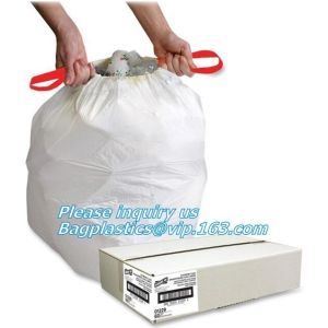 eco biodegradable compost plastic drawstring garbage bags, Promotion Drawstring