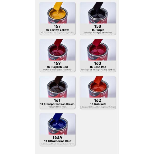 High Gloss 1k Basecoat Car Paint Thinner Acrylic Car Spray Paint Custom Car Paint Colors Car Body Paint Chinese automotive paint manufacturer