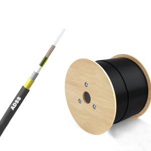 Black ADSS Fiber Optic Cable Multi Mode For High Speed Data Transmission