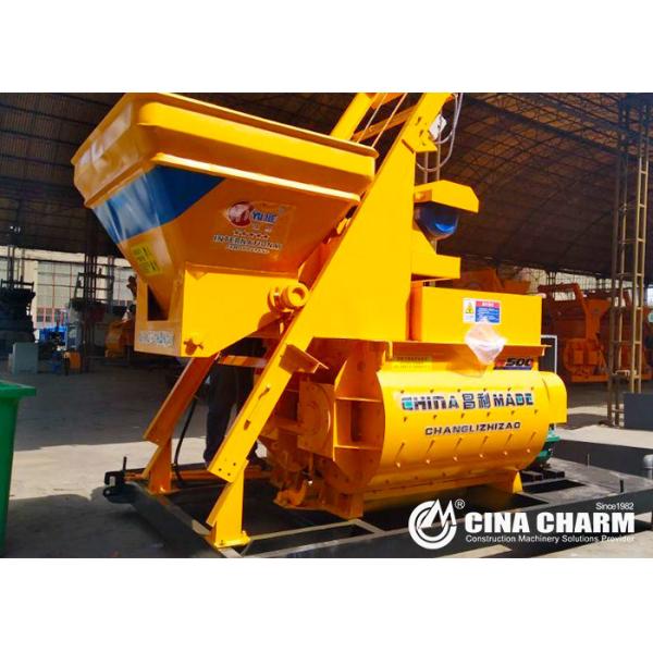 Twin Shaft 2400L 90m3/h JS1500 Concrete Mixer Machine