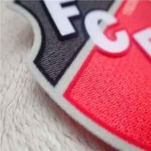 Durable And Washable Custom Clothing Patches Irregular Shield Plush Chromaticall