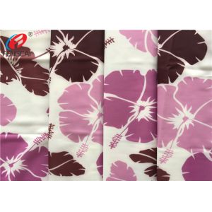 Recycled Swimwear Polyester Spandex Fabric , 4- Way Knitted Stretch Fabric