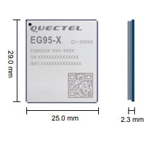 Stable 4G LTE IoT Wireless Modules Multipurpose Durable EG95-NAX