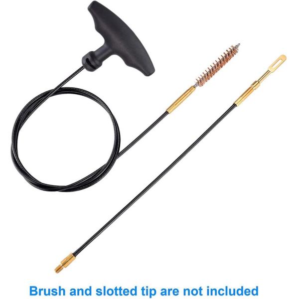 Nylon Hunting Shooting Accessories 8''33'' Threaded Coated Cleaning Cable