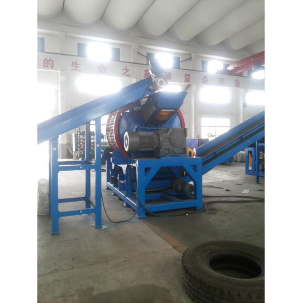 Tire Shredder Exchangeable Bales Tire Crusher Tyre Strip Cutter Tyre Shredding Equipment For Waste Tire Recycling Line