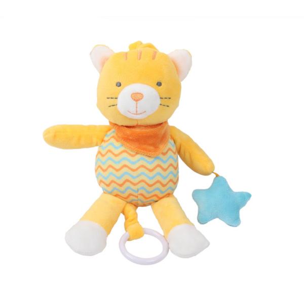 Buy Baby Soothing Music Bell Animal Plush Dolls With Hanging Ring at wholesale prices