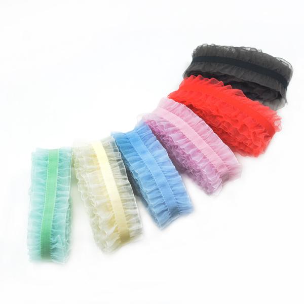 Seerucker ribbon customized logo and decorations for butterfly bows snow organza ribbon