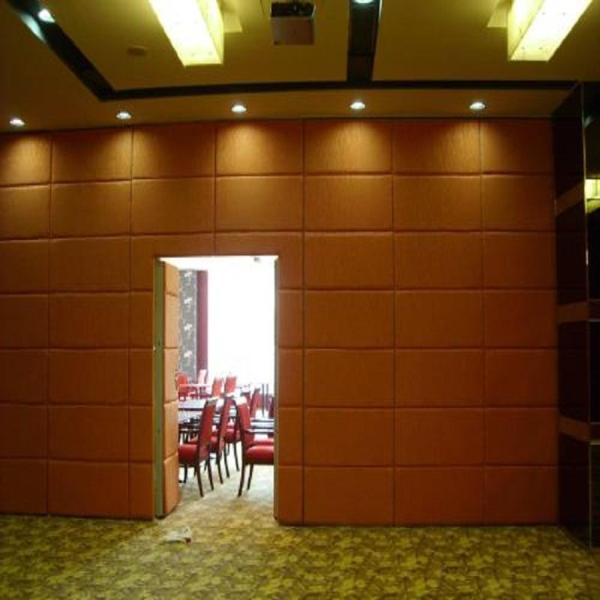 India Acoustic Office Villa Sliding Door Partition Wall With Fabric Melamine