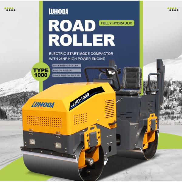 2 Ton Road Roller Diesel Power Hydraulic Vibratory Road Roller Double Drum Vibratory Roller for Sale