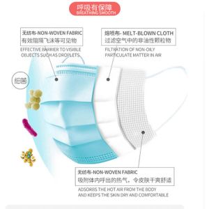 China CE FDA 3 Layers BFE95 Earloop Medical Mask 50 Pcs on sale