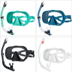 ZMZDIVE Freediving Snorkel Mask Set Prescription Snorkeling Goggles